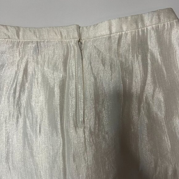 H&M Metallic Pleated Skirt – Size 4 - Picture 7 of 9